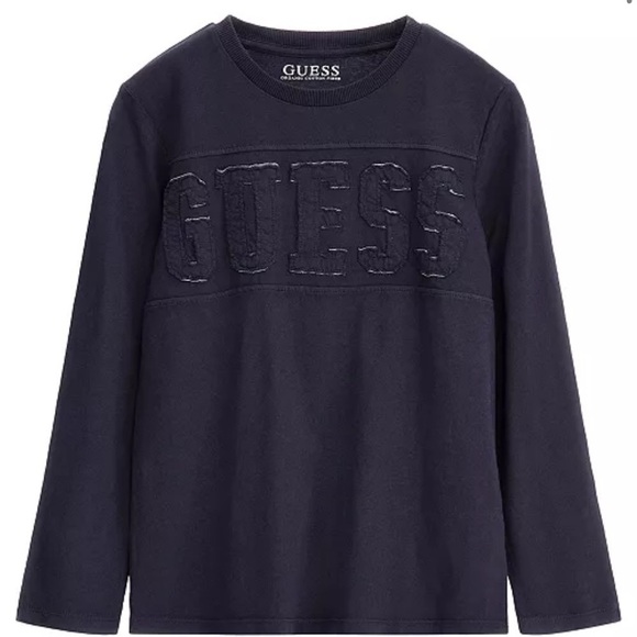 GUESS Big Boys Cotton Jersey Tonal Embroidered Patch Logo T-shirt 12 - Picture 2 of 4
